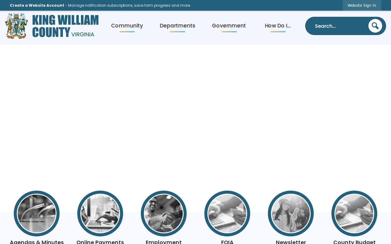 Official King William County government homepage